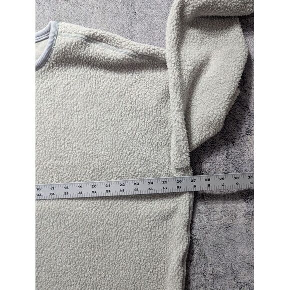 Patagonia Long Sleeve Shearling Crew Reversible Sweater Women's Size XL Gray - Picture 9 of 13